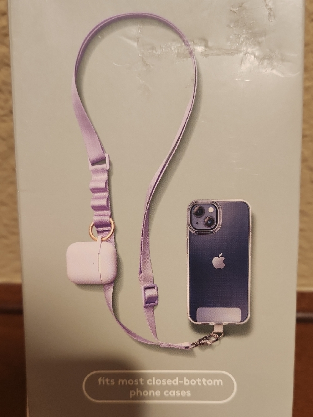 heyday Crossbody Phone Strap in Lavender Purple - Picture 3 of 4